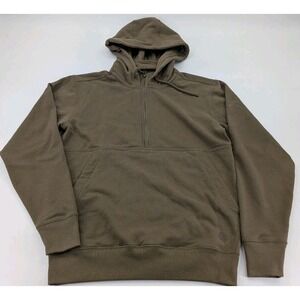 Schaefer‎ Outfitter Storm Hoodie 1/2 Zip Olive Men Small Hiking Camping Outdoors